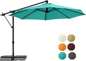 10 ft Cantilever Offset Patio Umbrella with Tilt & Rotate