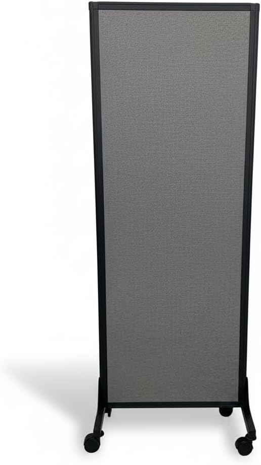 5-Panel Folding Room Divider with Locking Casters