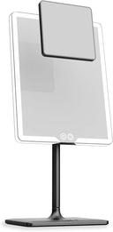 LED Vanity Mirror with Lights & 7X Magnification – Dimmable USB-C Rechargeable Tabletop Mirror