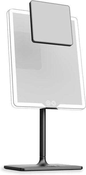 LED Vanity Mirror with Lights & 7X Magnification – Dimmable USB-C Rechargeable Tabletop Mirror