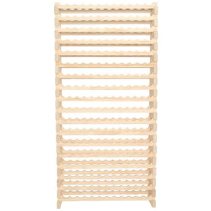 216-Bottle Freestanding Wood Wine Rack