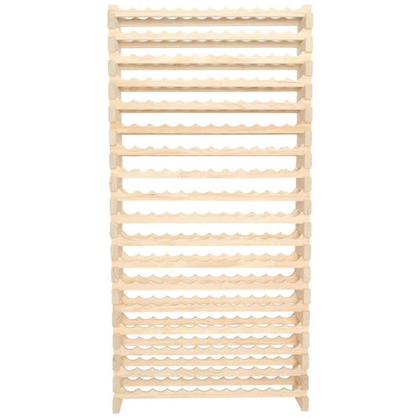 216-Bottle Freestanding Wood Wine Rack
