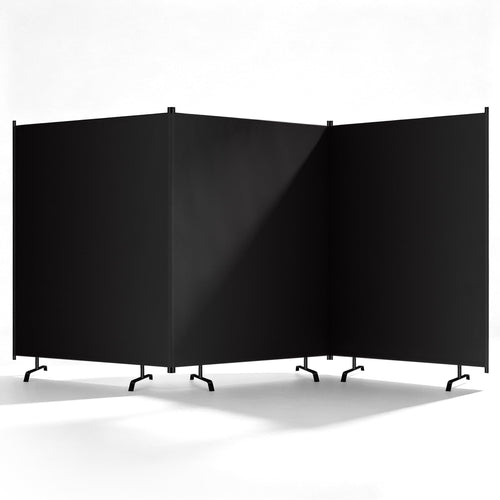 Blackout Room Divider – Freestanding Folding Privacy Screen