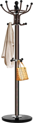 Freestanding Coat Rack with Marble Base