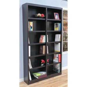 84" Tall Wood Bookcase Set of 2 – Espresso