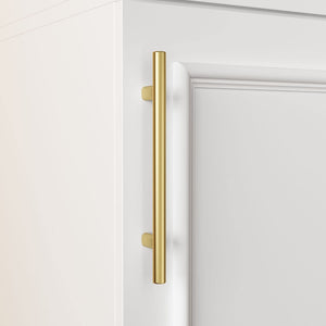 Slim Wardrobe Armoire with Clothing Rod & Storage Shelves