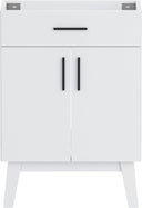 24-Inch Bathroom Vanity with Ceramic Sink & Soft-Close Cabinet