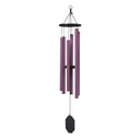 43-Inch Amish Handcrafted Wind Chime – Purple Aluminum