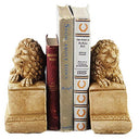 Concrete Lion Bookends for Shelf, Desk & Office Decor