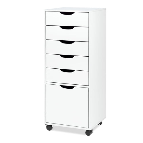 5-Drawer Mobile File Cabinet with Wheels