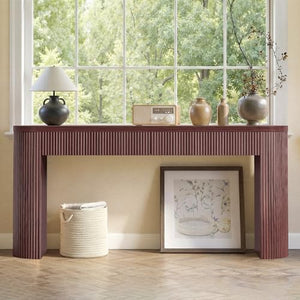 63" Fluted Console Table with 2 Drawers