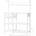 Baker's Rack with Power Outlets & Mesh Basket