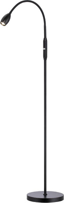 Adjustable LED Gooseneck Floor Lamp – Dimmable Zoomable Spotlight