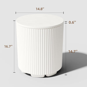 Outdoor Cooler Side Table with Removable Lid and Storage