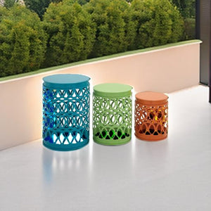 Metal Nesting Accent Tables Set of 3