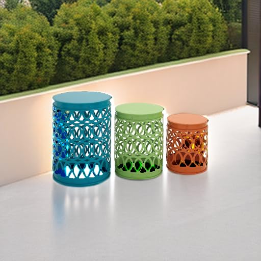 Metal Nesting Accent Tables Set of 3
