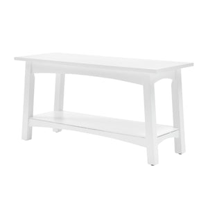 Solid Wood Entryway Bench with Storage Shelf