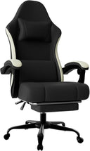 High Back Fabric Gaming Chair with Footrest