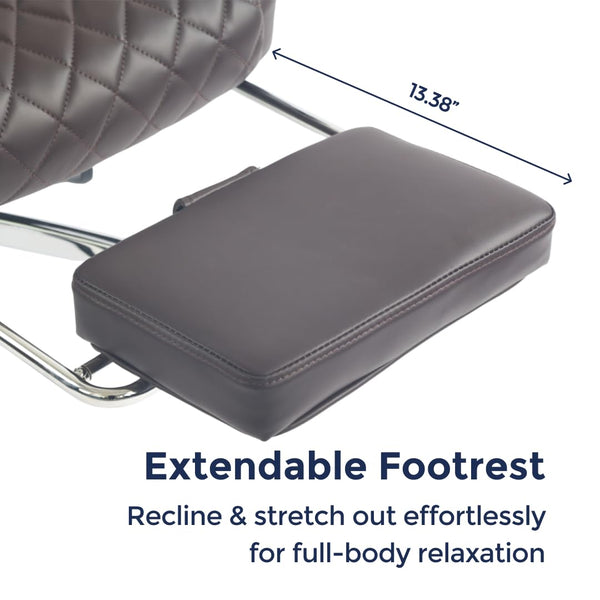 Ergonomic Massage Office Chair with Heat & Kneading | Reclining Executive Desk Chair with Footrest