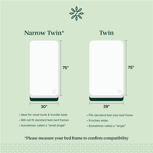 5 Inch Memory Foam Mattress – Narrow Twin & Twin
