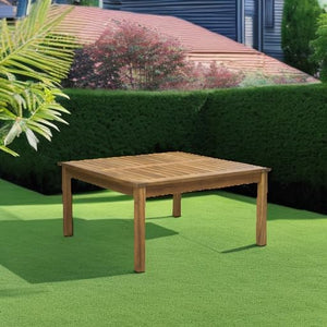 Outdoor Acacia Wood Coffee Table – Teak Finish