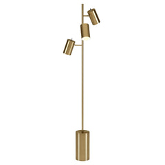 65" 3-Light Tree Floor Lamp with Adjustable Metal Cylinder Shades