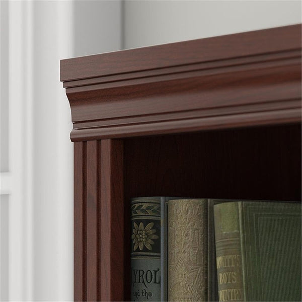 Tall 5-Shelf Bookcase Set of 2 – Harvest Cherry