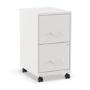 2-Drawer Lockable Metal Vertical File Cabinet with Casters