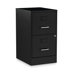 2-Drawer Vertical File Cabinet – Letter Size, Steel, Black