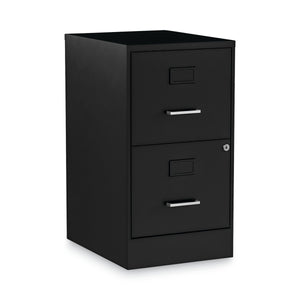 2-Drawer Vertical File Cabinet – Letter Size, Steel, Black