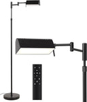 Dimmable LED Pharmacy Floor Lamp with Swing Arm