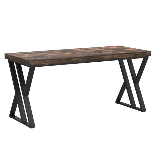 55-Inch Z-Shaped Metal Leg Computer Desk