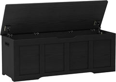 Large Storage Chest with Safety Hinges & Wooden Bench