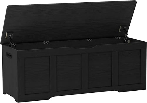 Large Storage Chest with Safety Hinges & Wooden Bench