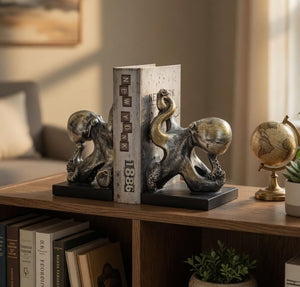 Nautical Octopus Bookends – Antique Bronze Finish