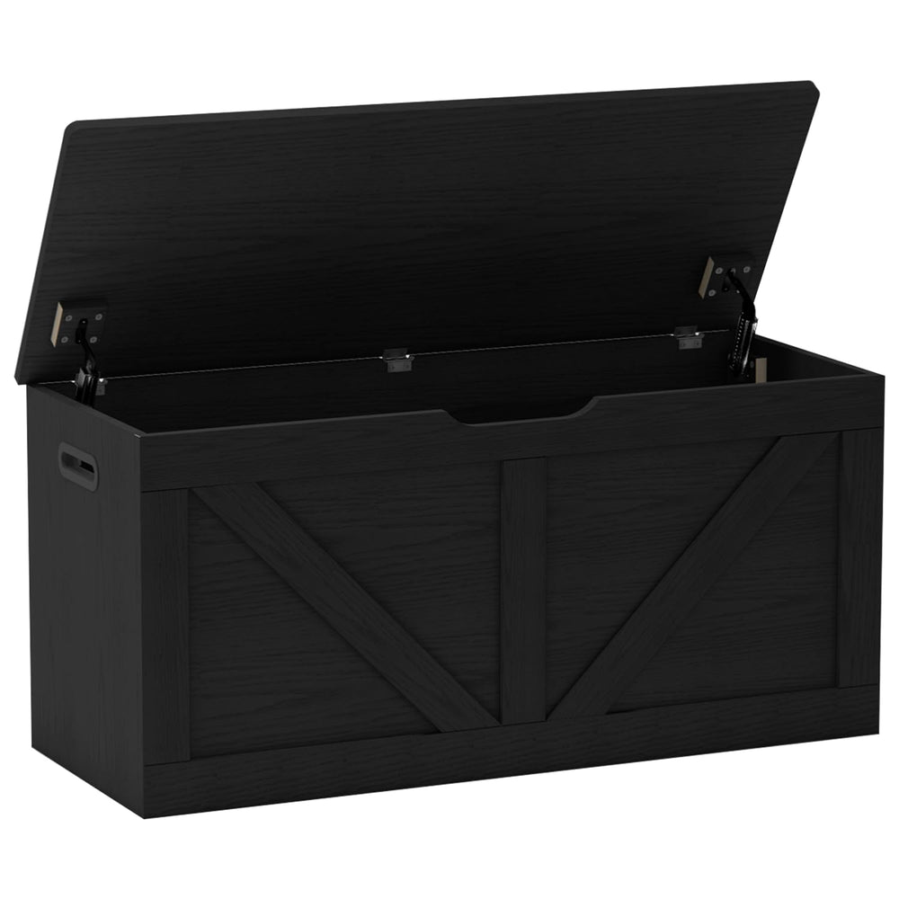 Storage Bench 39.4 Inch with Safety Hinges and Lid