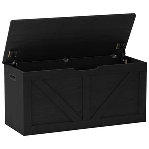 Storage Bench 39.4 Inch with Safety Hinges and Lid