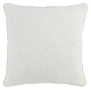 20x20 Blue Linen Throw Pillow with Duck Down Fill