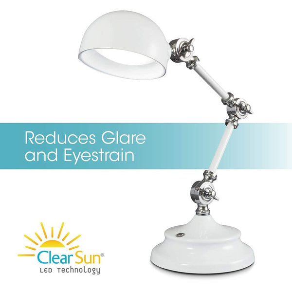 Adjustable LED Desk Lamp with USB Charging Port