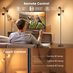 36W LED Tree Floor Lamp with Remote & Touch Control