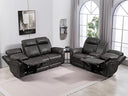 Power Reclining Sofa & Loveseat Set with USB Port, Console & Cup Holders