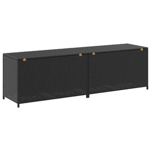 Outdoor Poly Rattan Storage Box with Lid – Garden Deck Box