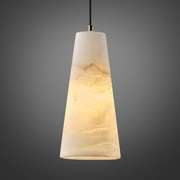Alabaster Pendant Light – Natural Stone Ceiling Fixture