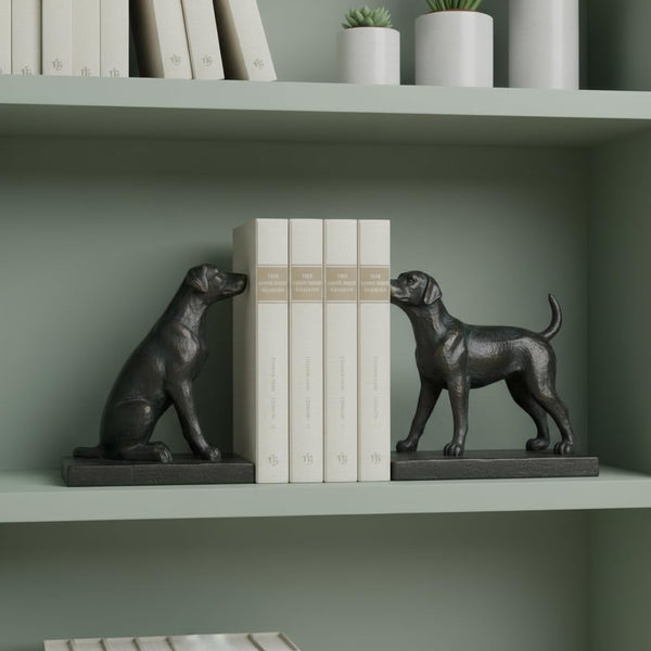 Black Labrador Retriever Bookends – Set of 2
