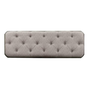 Upholstered Bedroom Bench with Storage Shelf