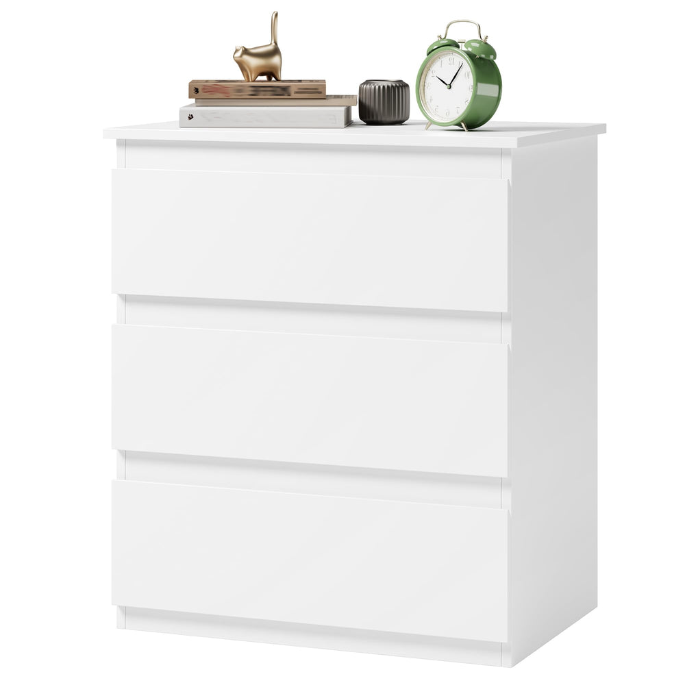 3-Drawer Nightstand with Storage – Bedroom Side Table