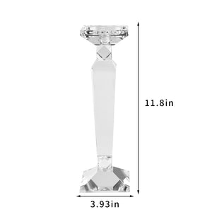 K9 Crystal Candle Holders Set of 2 — Taper & Pillar Candlestick Holders