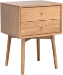 Solid Wood Nightstand with Drawer