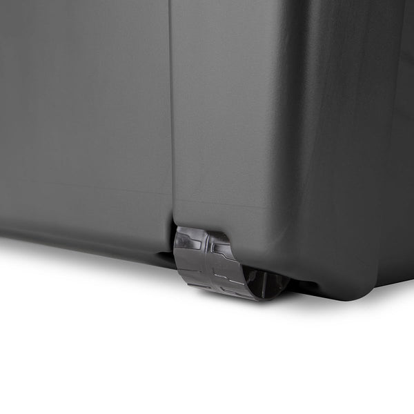 23-Gallon Lockable Storage Footlocker with Wheels