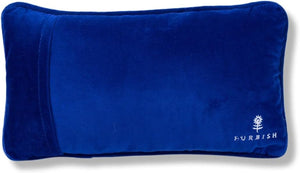 Needlepoint Throw Pillow – Wool Embroidery, 8" x 14"